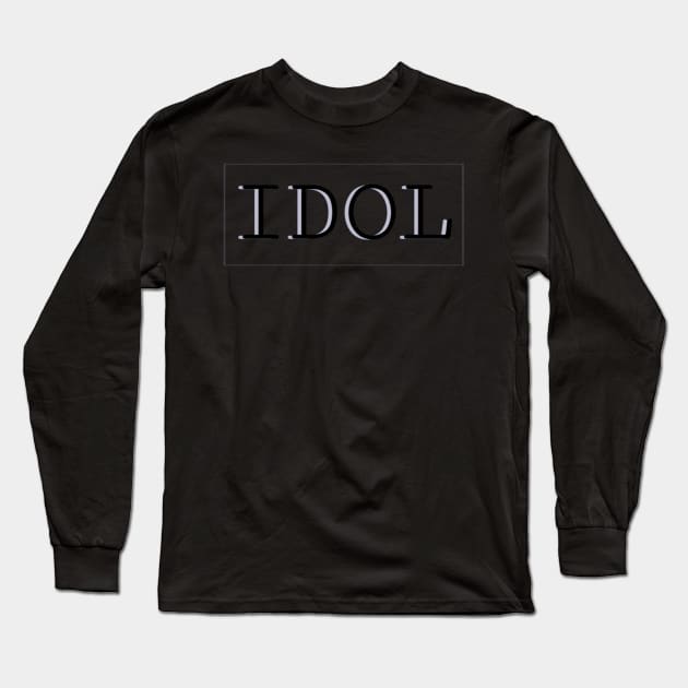 Minimalist fashion idol aesthetic trend elegant cool high fashion IT stylish love romantic definition unique minimalism modern script text Long Sleeve T-Shirt by AGRHouse